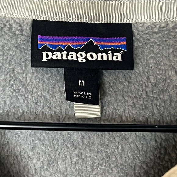 PATAGONIA RE-TOOL SNAP-T PULLOVER FLEECE, Women’s Medium, EUC, Gray & Cream - Picture 8 of 12